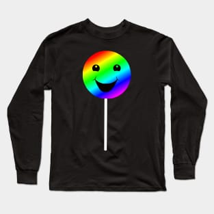 Smiling Rainbow Lollipop Long Sleeve T-Shirt